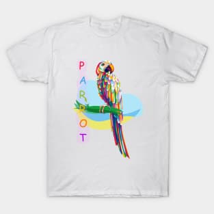 parrot colorful pop art T-Shirt